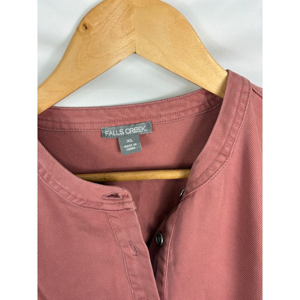 NWT Falls Creek Pink Long Sleeve Shirt Dress Size XL - Picture 4 of 6